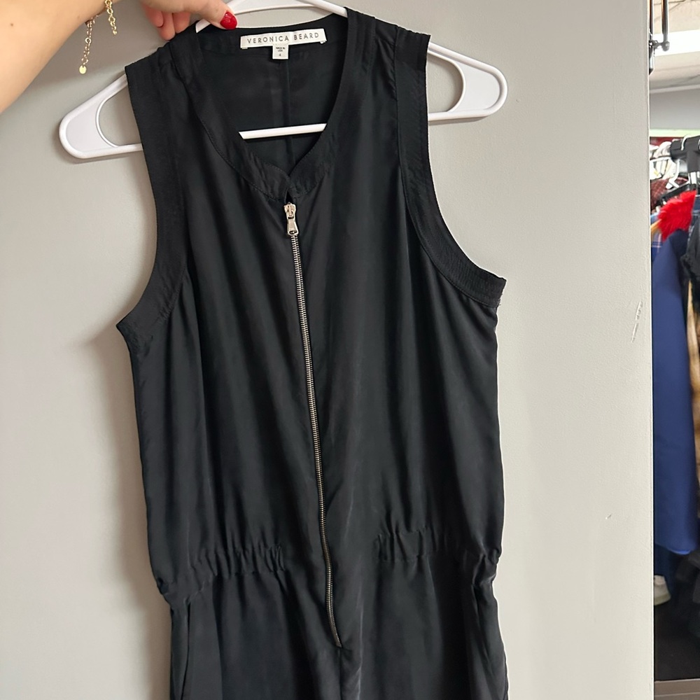 Veronica Beard Zip Front Romper